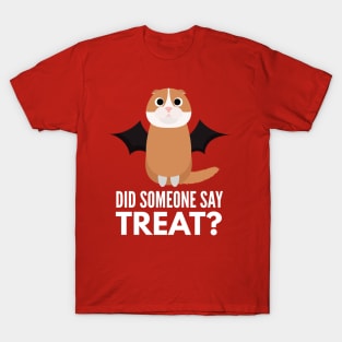 Scottish Fold Halloween Trick or Treat T-Shirt